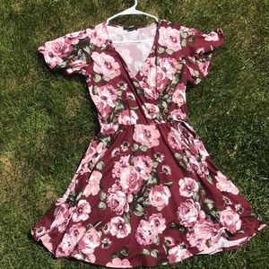 Floral Wrap dress